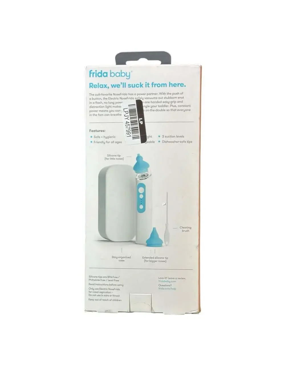 Frida Baby Electric NoseFrida Nasal Aspirator Snot sucker-White